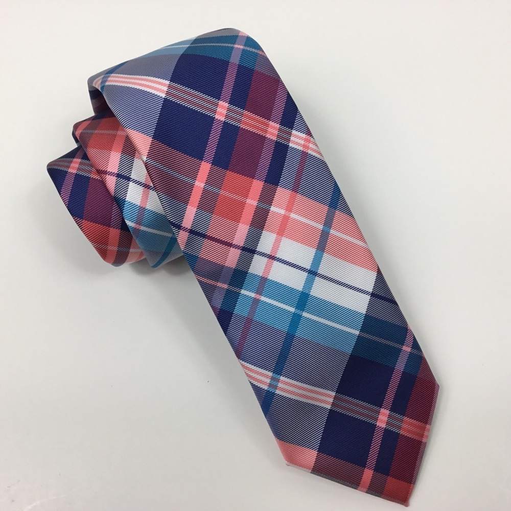 Chaps Men’s Blue Plaid Neck Tie